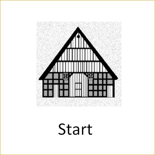 Logo Edition Braemer mit Zeichnung einer Bauernkate